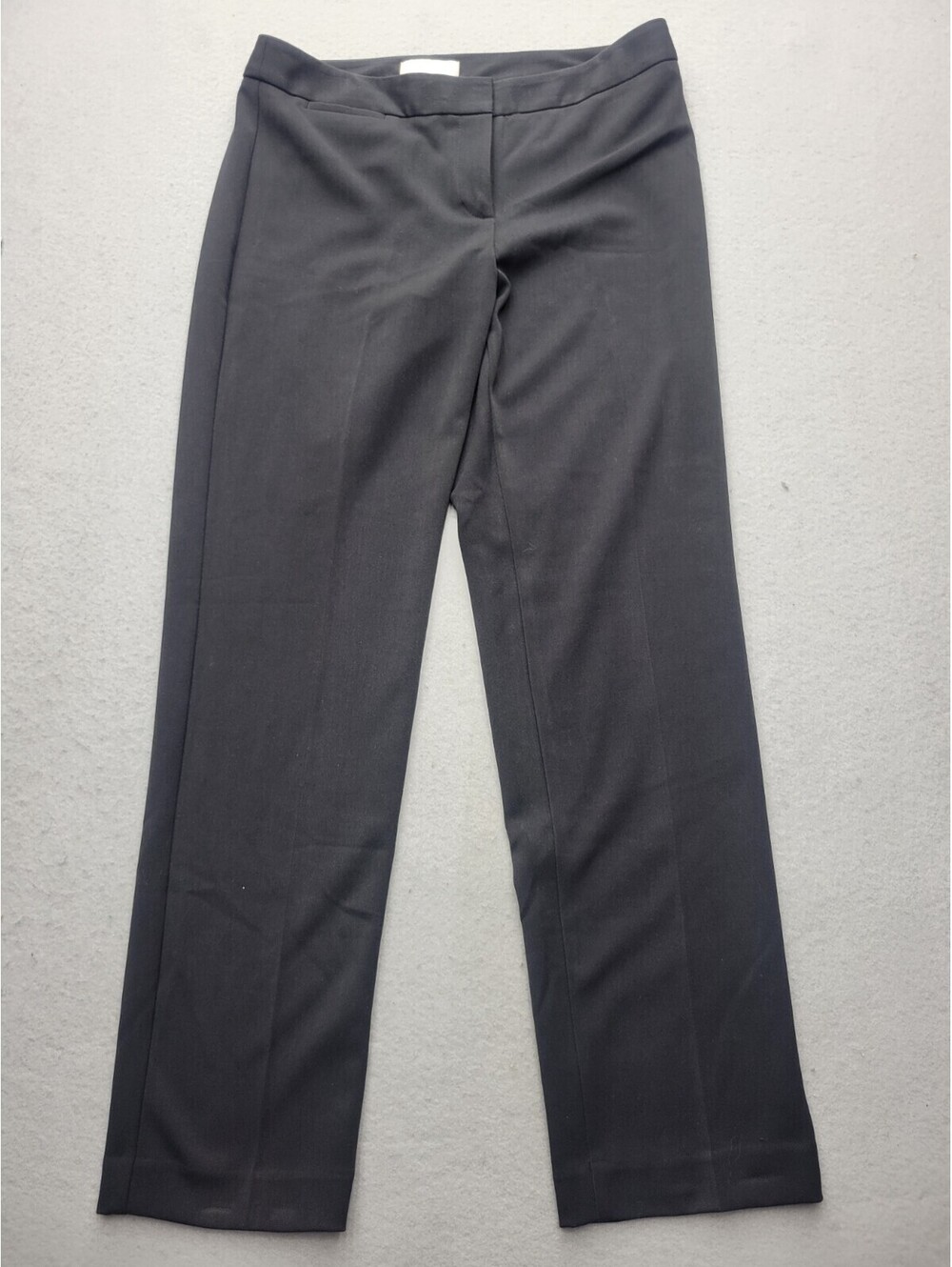 Talbots Women's Pants Size 10 Black Dress Polyester Blend High Rise Straight
